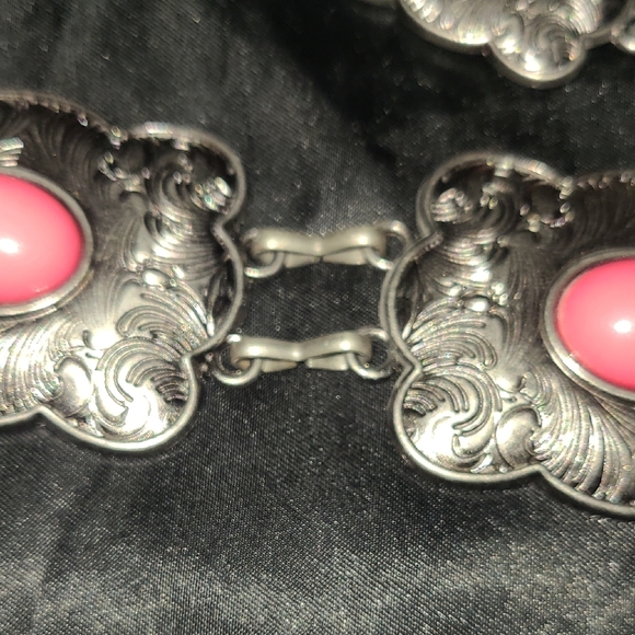 Silver and Pink Women's Belt - Picture 6 of 6
